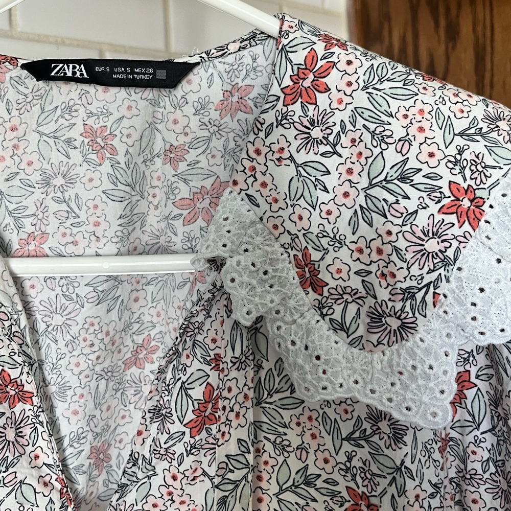 ZARA Floral Long Sleeve